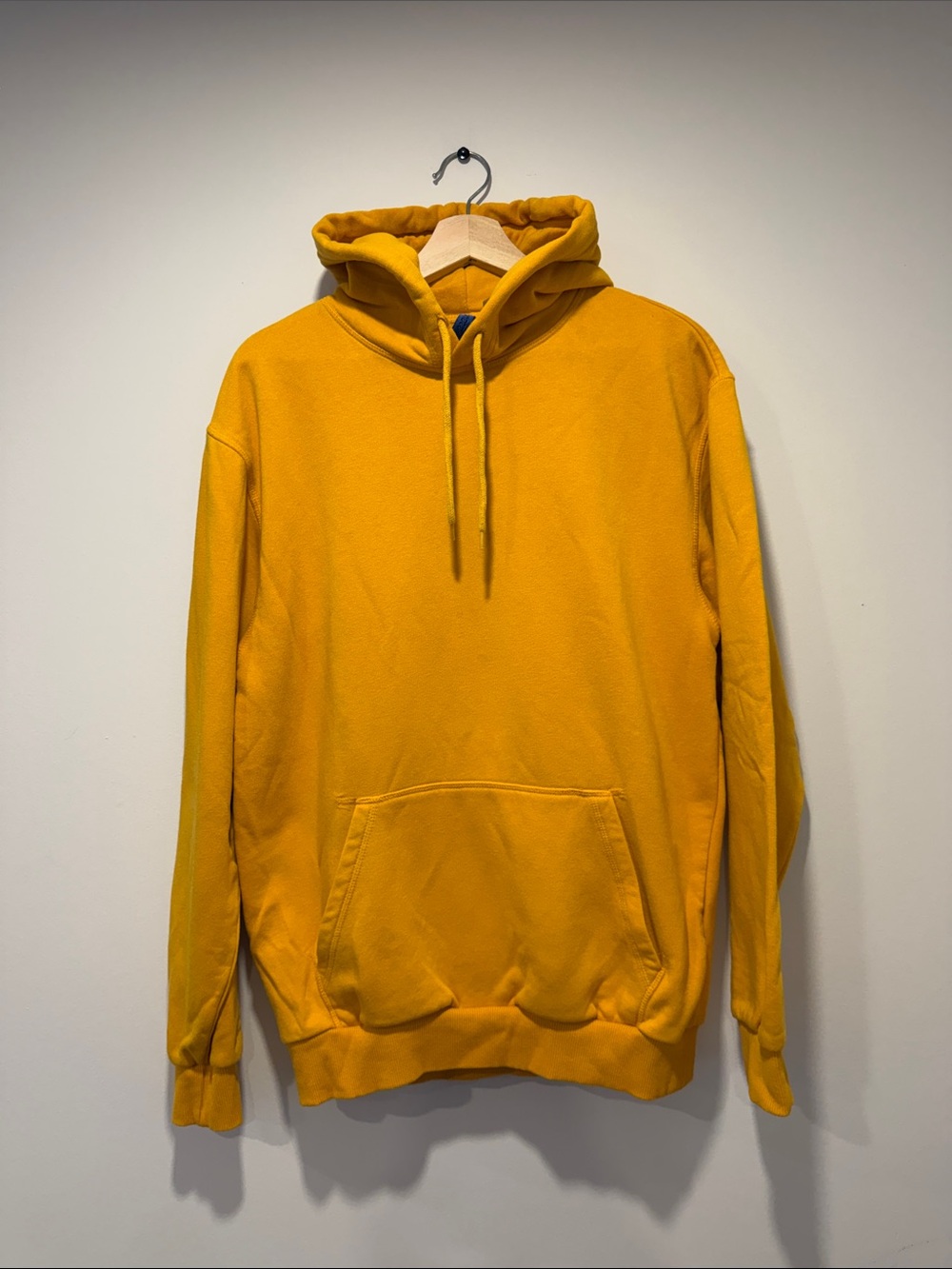H and m Yellow Men's Hooded Sweatshirt